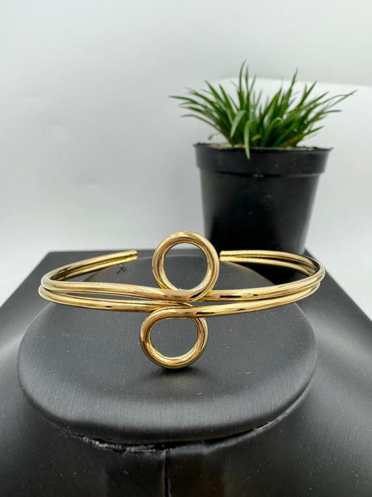 Zuru gold adjustable bangle