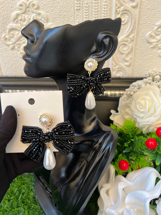 Bow tie earrings