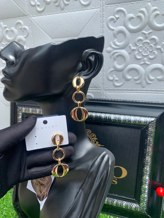 Gold earrings