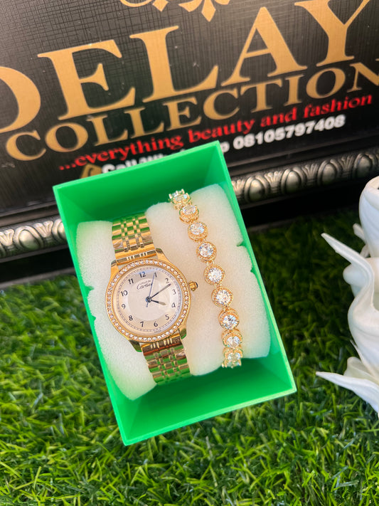 Gold watch set