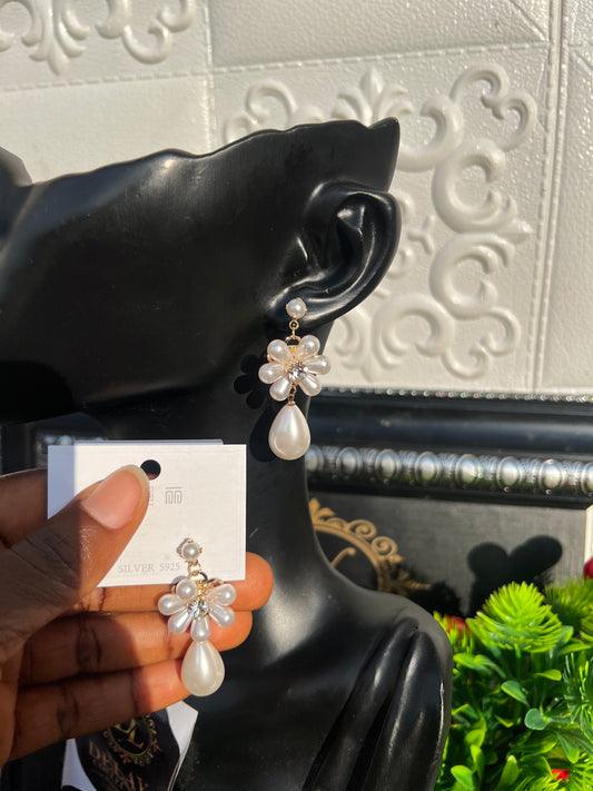 Pearl earrings