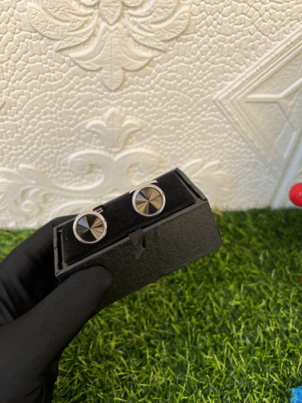 Black /silver cufflinks