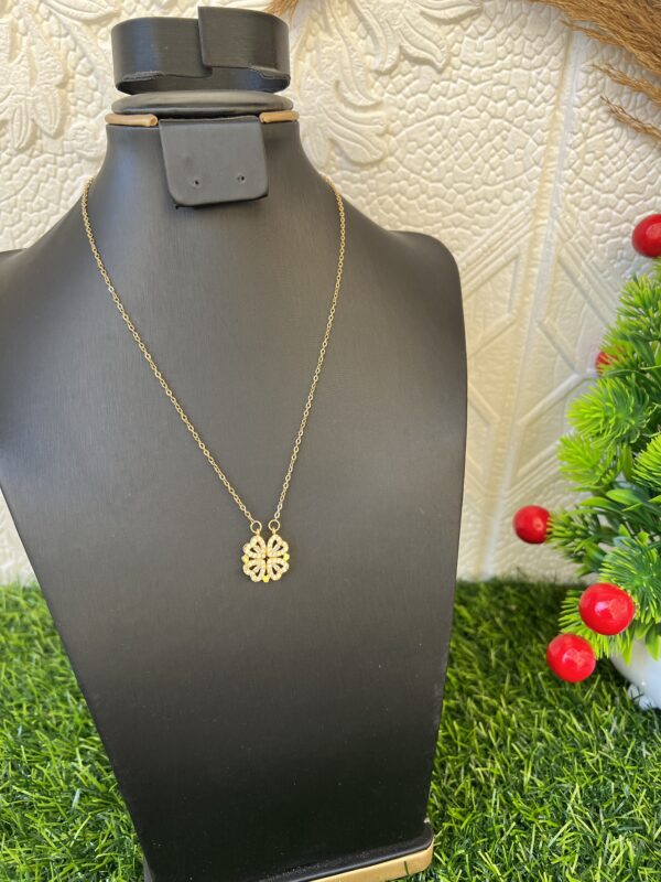 Gold two way necklace