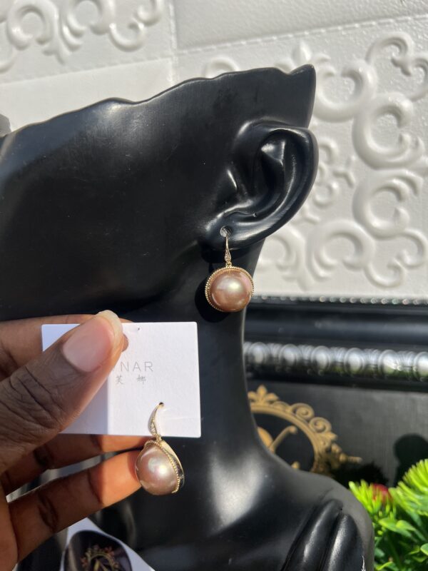 Gold/brown earrings