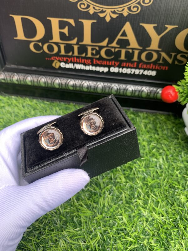 Transparent cufflinks