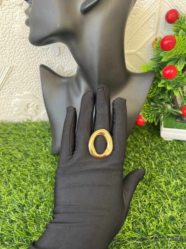 Gracious gold statement ring