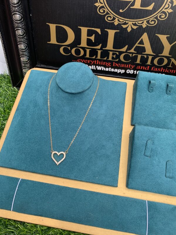 Gold stoned love necklace