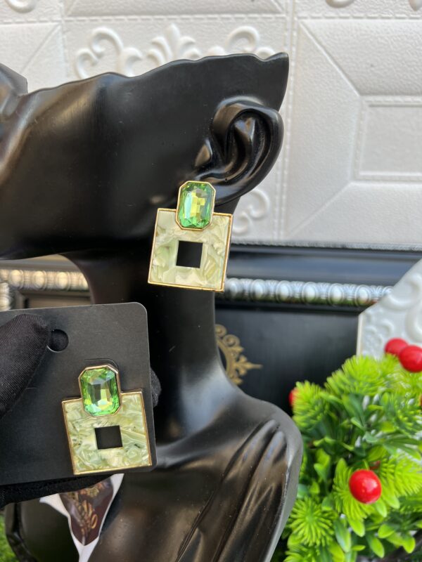 Ofure Green earrings