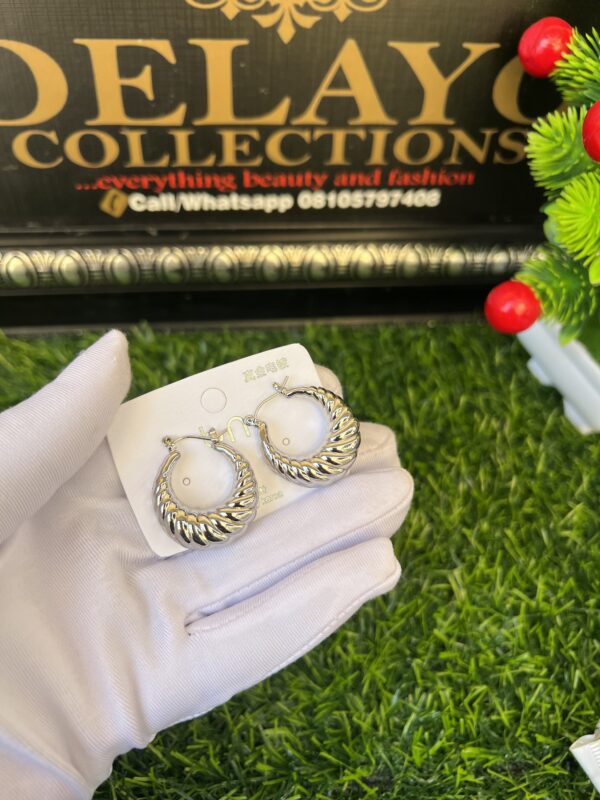 Silver hoops