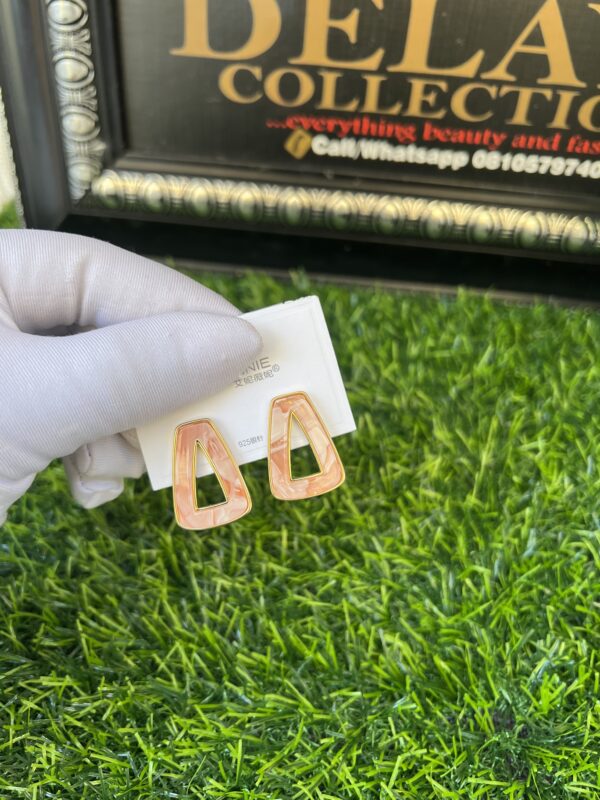 Peach earrings