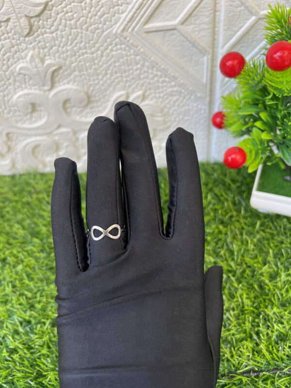 Silver infinity ring