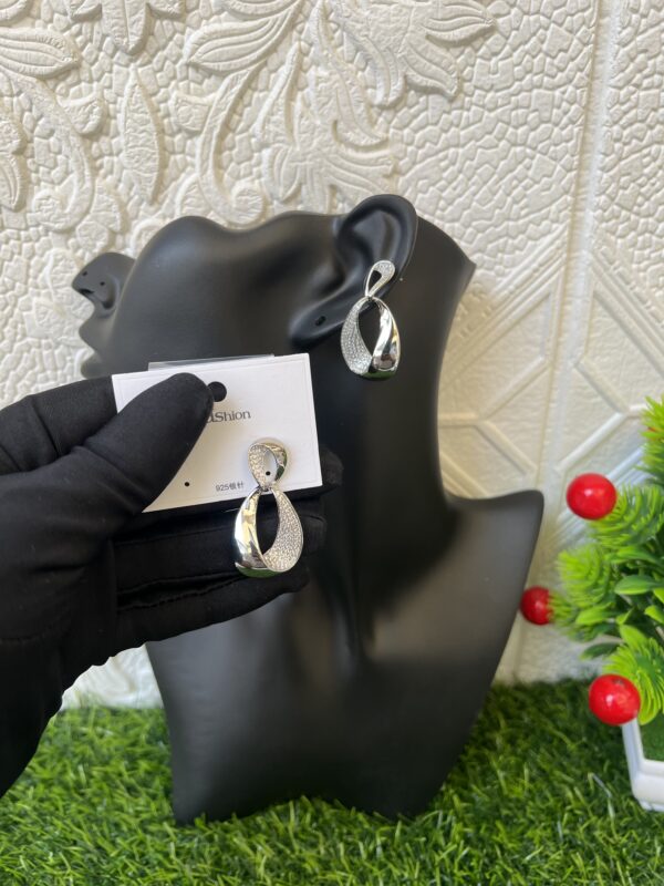 Lore Silver stoned earrings