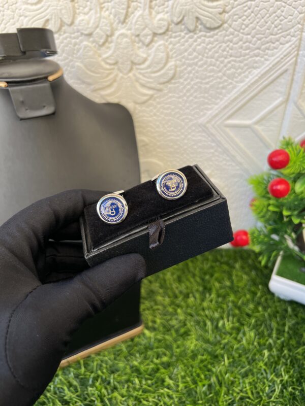 Blue cufflinks