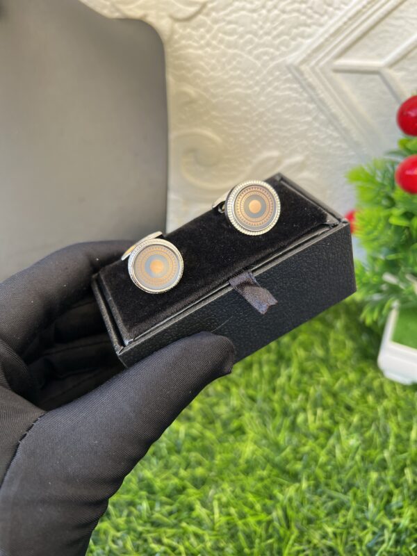 Ash colored cufflinks
