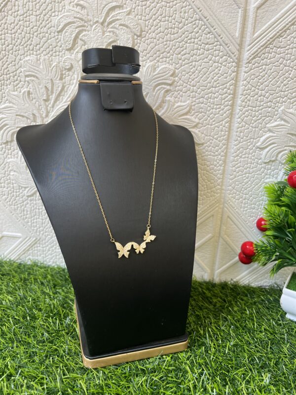 Butterfly stoned necklace