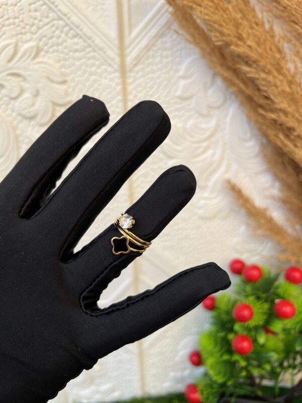 Peace gold ring