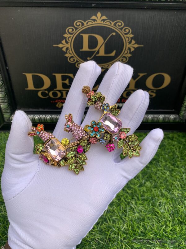 Bold colorful brooch