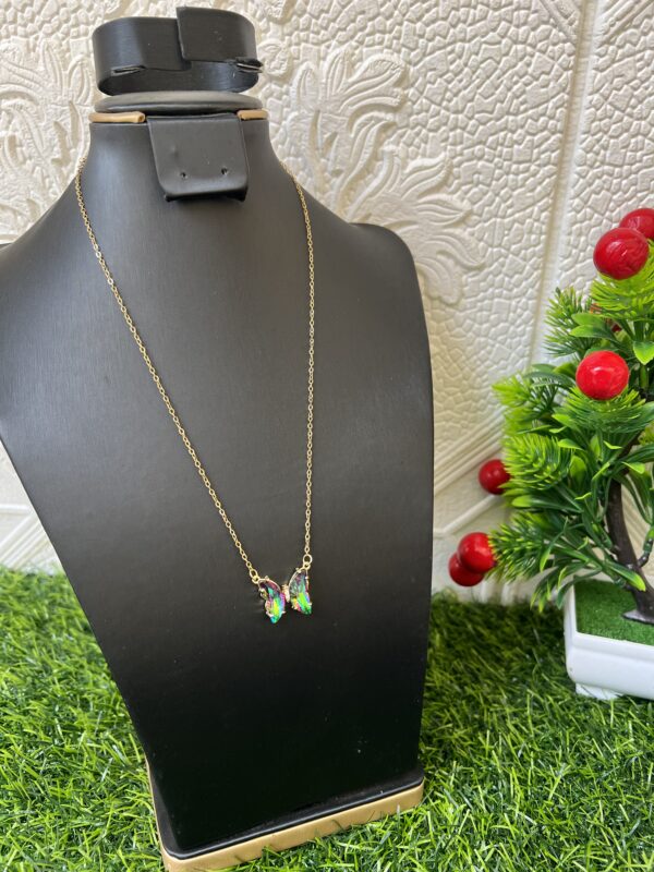Butterfly gold necklace