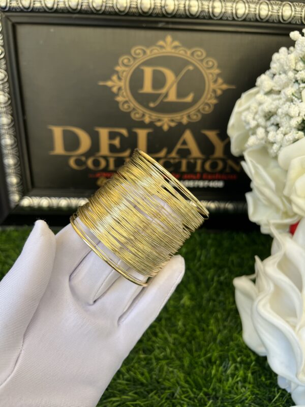 Gold chunky bangle