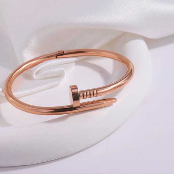 Rose gold nail bangle