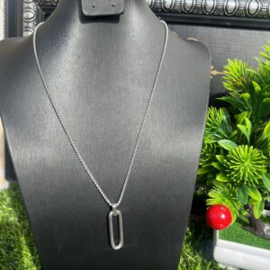 King silver necklace