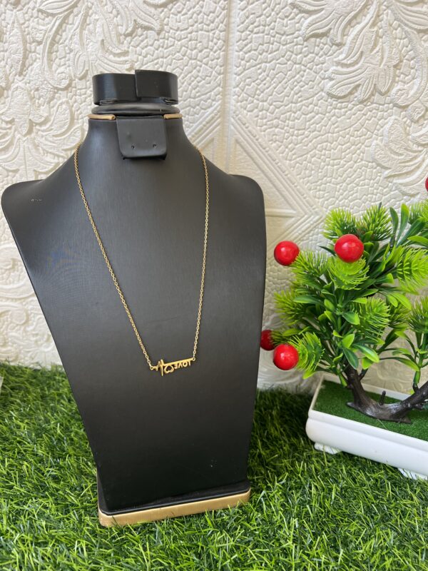 Love gold necklace