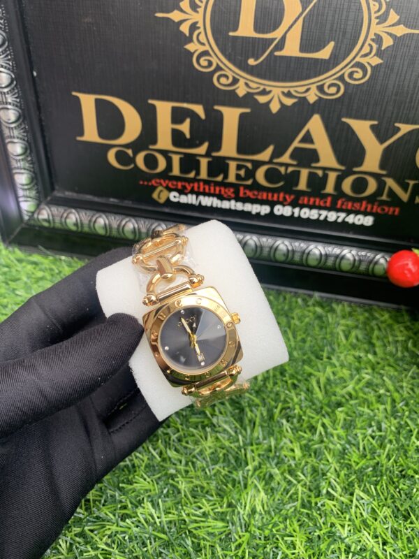 Gold wristwatch