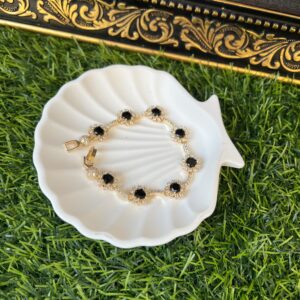 Praises gold/black bracelet