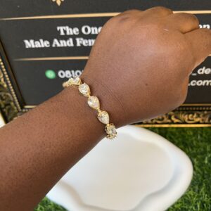 Success gold stoned bracelet