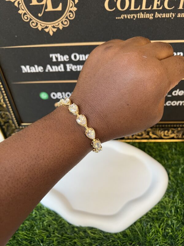Success gold stoned bracelet
