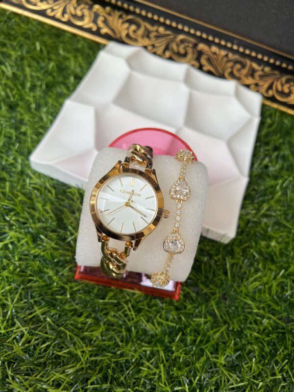 Vanny gold watch set