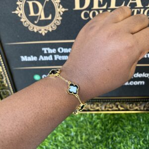 Black and gold VCA  bracelet