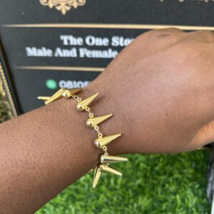 Gold steel bracelet 122