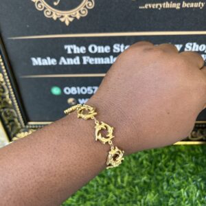 Gold steel bracelets 126