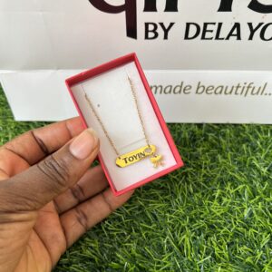 Engraved necklace.. comes in the box