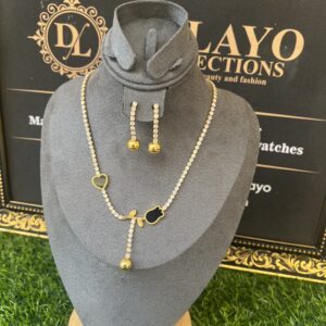 abeke gold stoned jewelry set