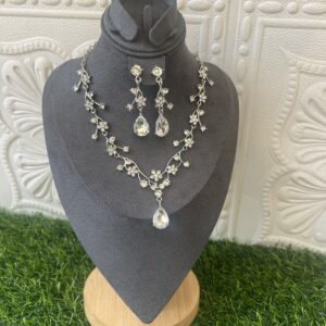 luxe dream silver jewelry set