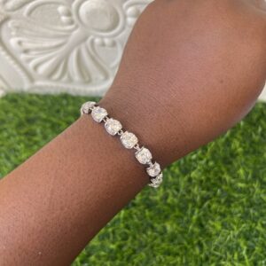 lucy silver stoned bracelets
