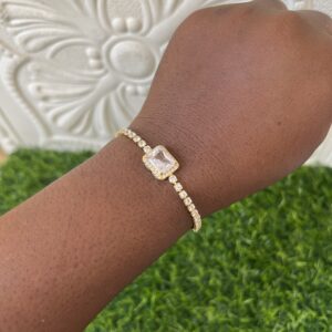 mari gold drawstring bracelet