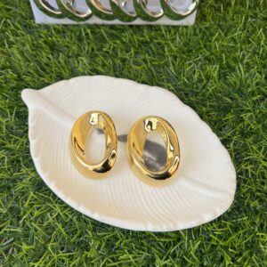 vira gold acrylic earrings