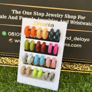 novelle colored acrylic hoops