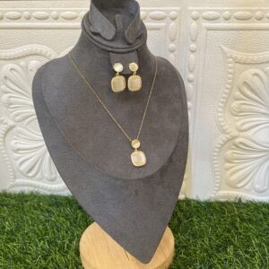 Olive gold jewelry set