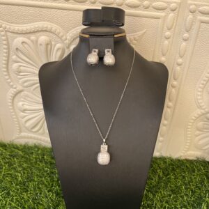 Solène silver jewelry set