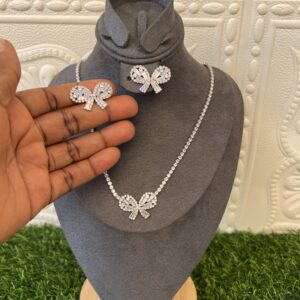 starlight glow silver jewelry set