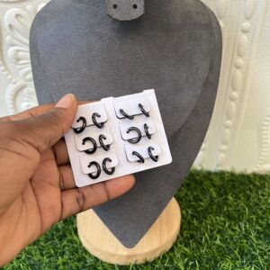 esther black mini hoop