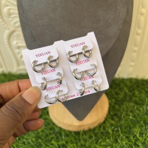 marv silver mini hoops