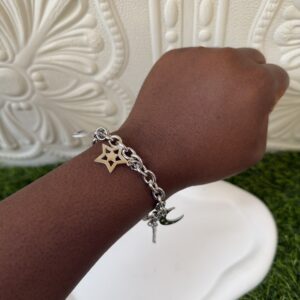 Niki silver charm bracelet