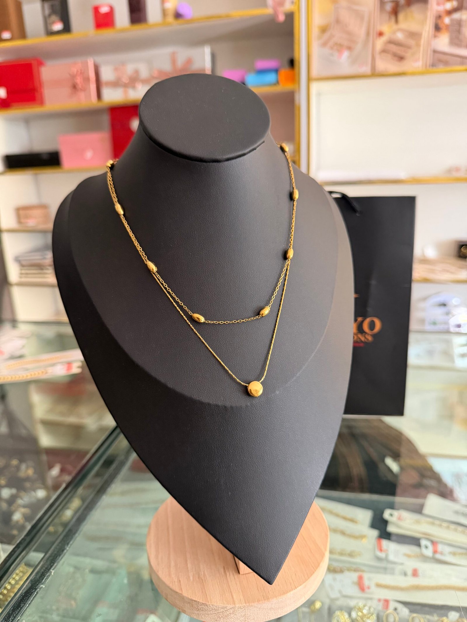 Melissa gold layered necklace