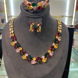 Gia multicolored jewelry set