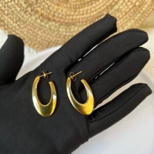 Adanna gold hoop earrings